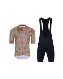 HOLOKOLO maillot corto y pantalón corto - SPARROVER - negro/marrón